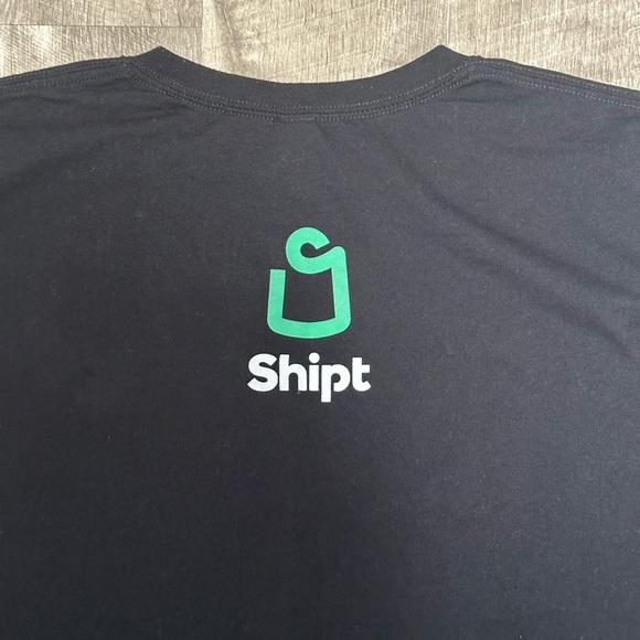 Unisex Shipt 3XL T-Shirt Black White Grocery Shopper Employee Worker Uniform - Picture 5 of 6